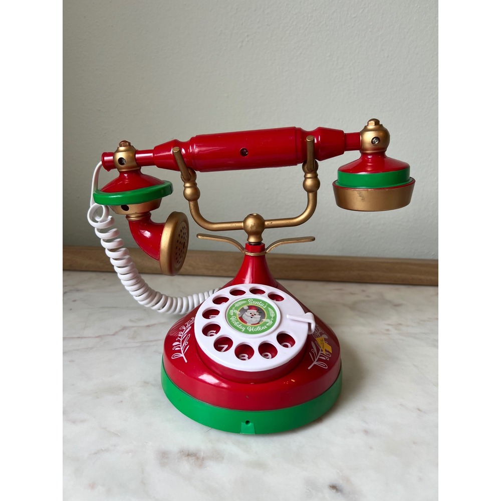 Gemmy Santa's Holiday Hotline Christmas Telephone Works